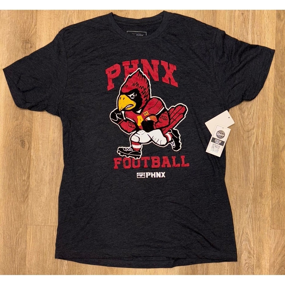NWT Men's PHNX Cardinals All City Football Tee - Medium - Dark Charcoal